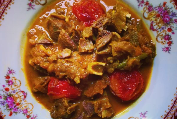Persian Lamb Curry with Plums