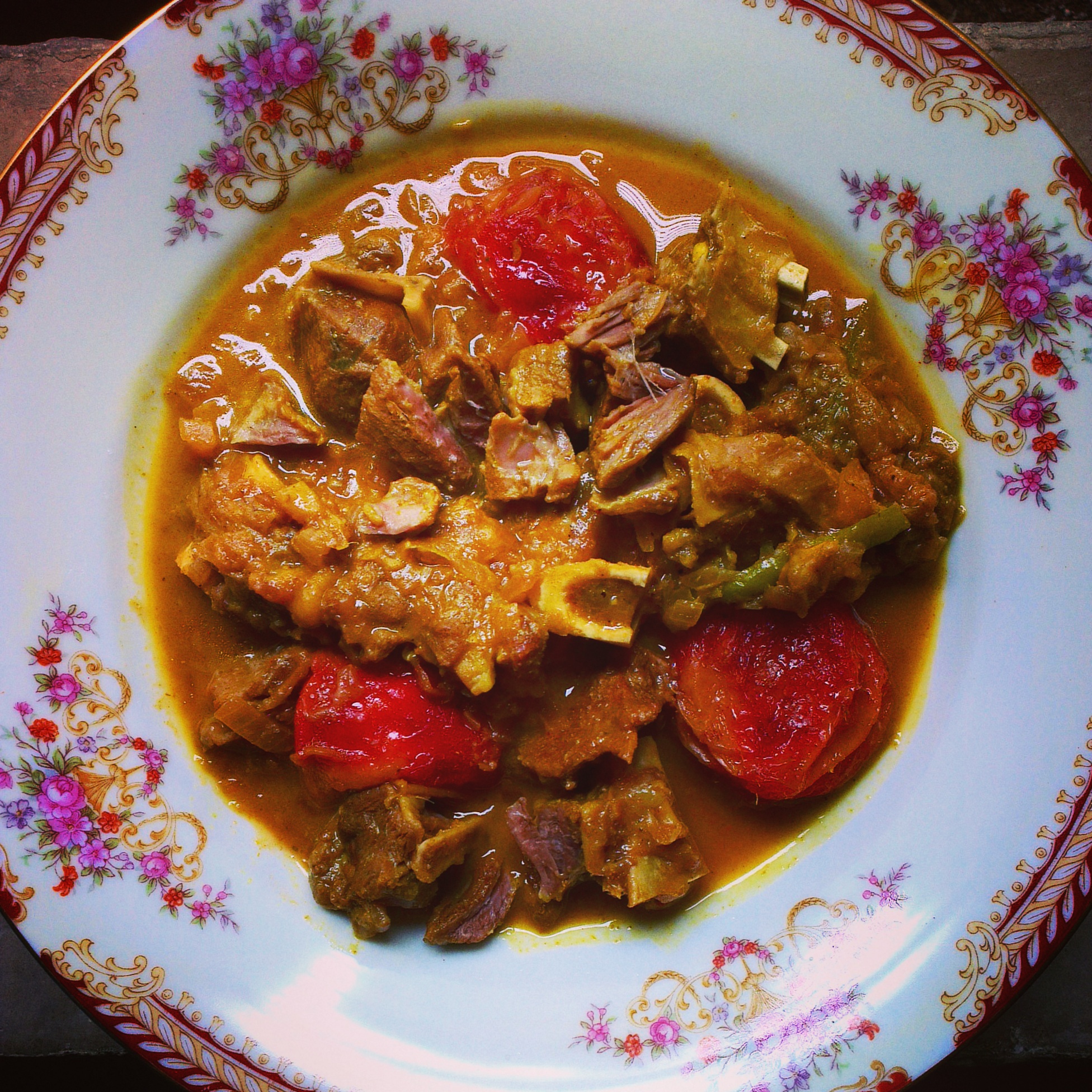 Persian Lamb Curry with Plums