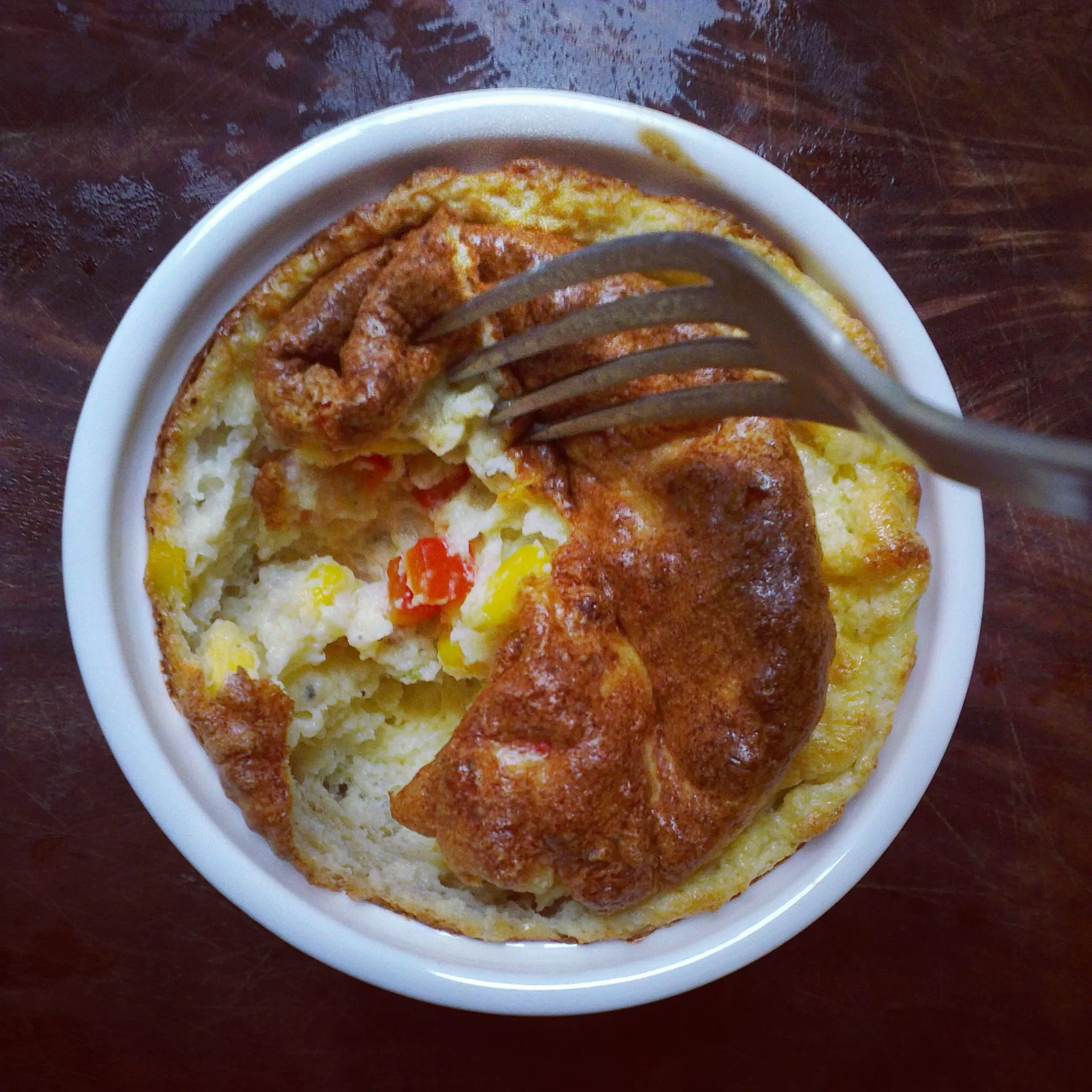 A Spicy Corn Soufflé