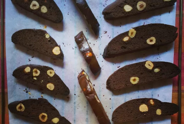 Chocolate Hazelnut Biscotti