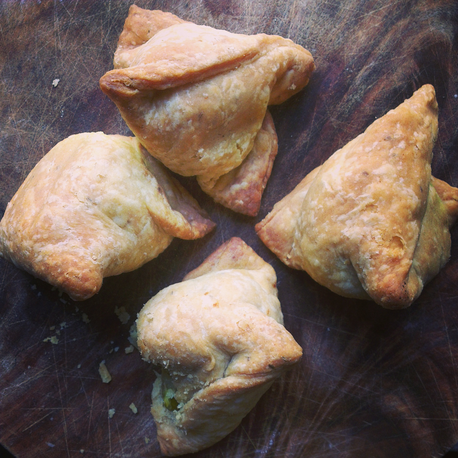 Baked Samosas (flaky as can be)
